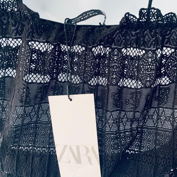 Zara Lace Tube Top New NWT - Picture 4 of 4